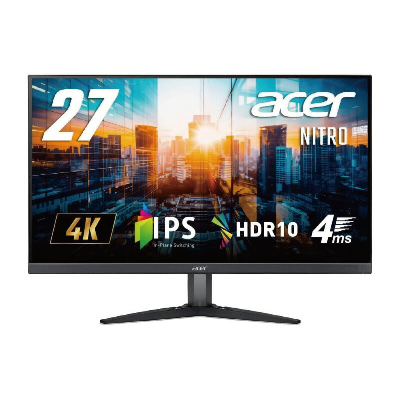 ACER エイサー KG272KLbmiipx 27型 4K IPSモニター HDR10対応 スピーカー内蔵 ゲーミング向け
