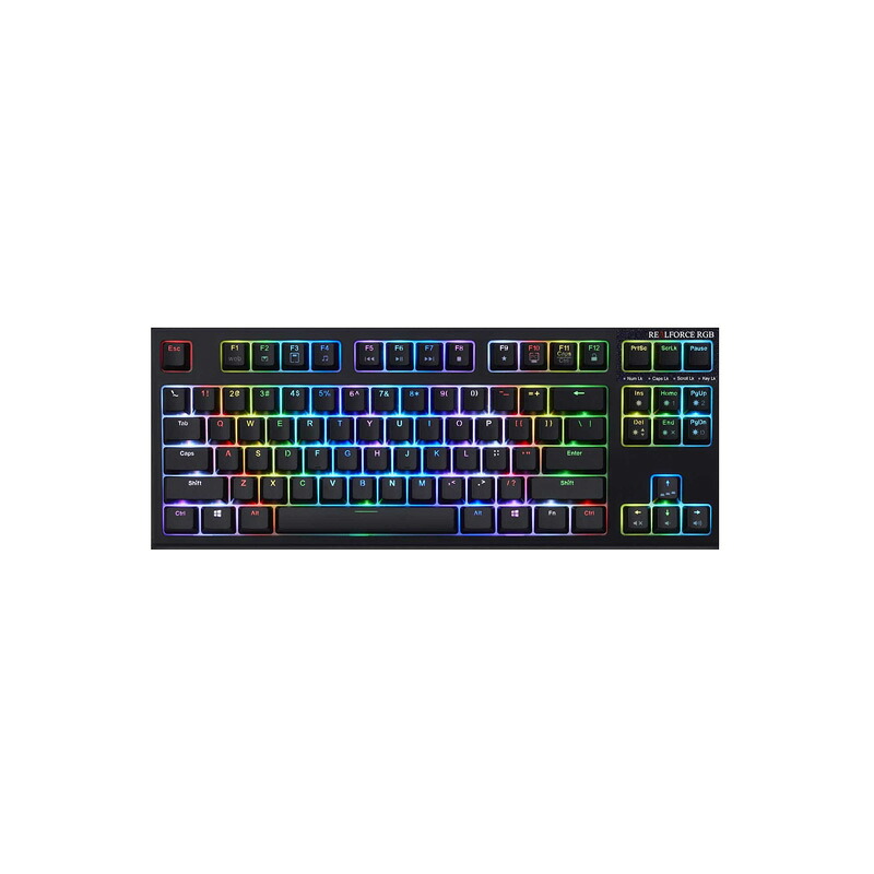 REALFORCE リアルフォース R2TLA-US4G-BK テンキーレス RGB 日本製 プレミアムキーボード ブラック|GBFT Online