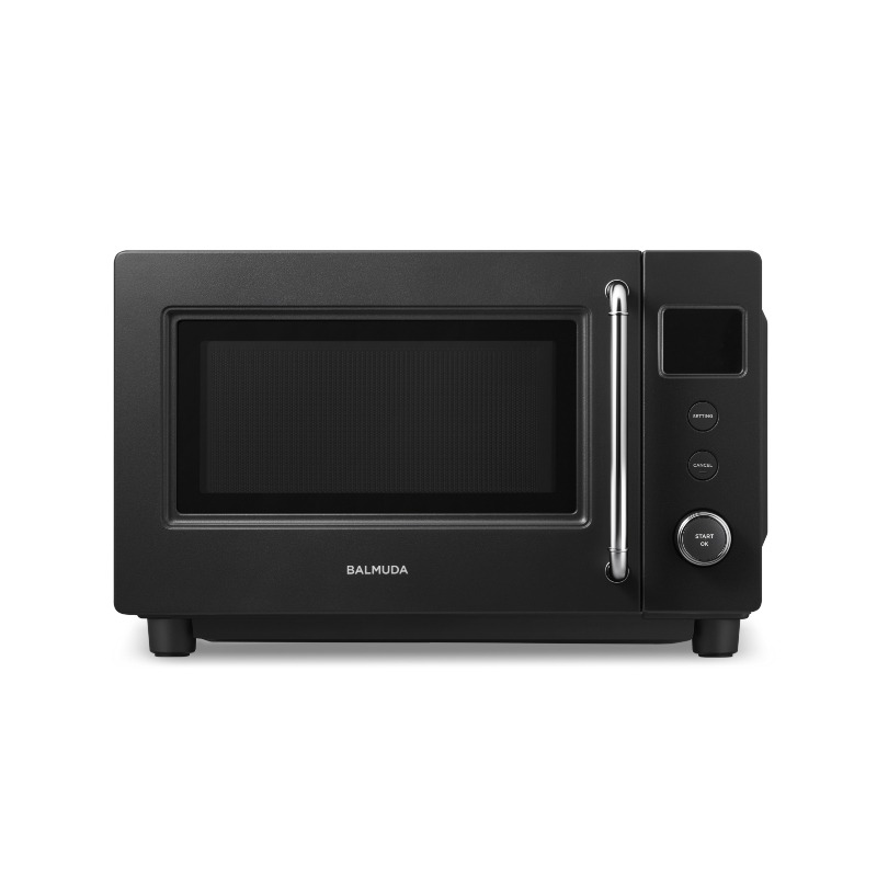 【4/20限定最大2000円OFFクーポン発行＆エントリーでP4倍！更に全商品ポイント3倍！】 BALMUDA バルミューダ The Range S KRN01JP-BK 単機能レンジ コンパクト設計 静音ソフトクローズ