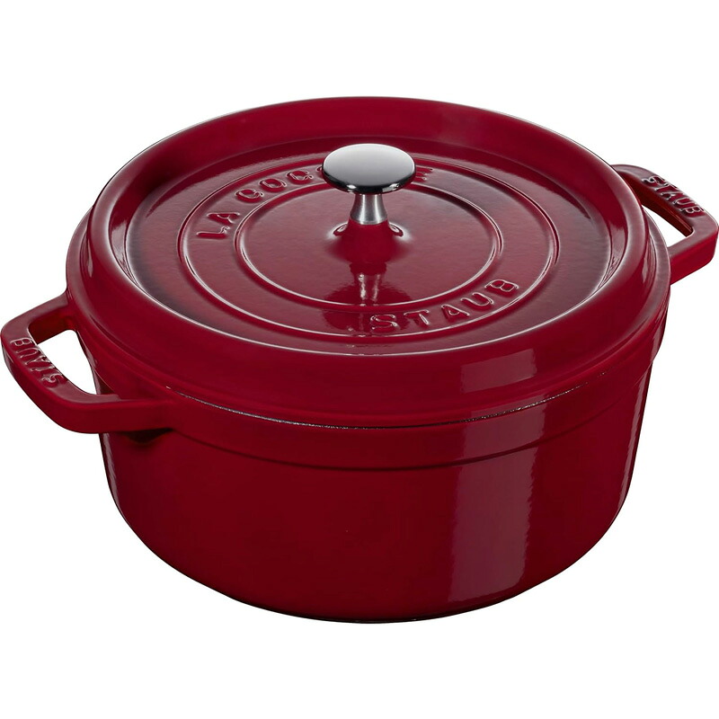 ストウブ Staub 両手鍋 ピコ・ココット ラウンド 24cm オーブン可 ボルドー 40502-294 26,455円