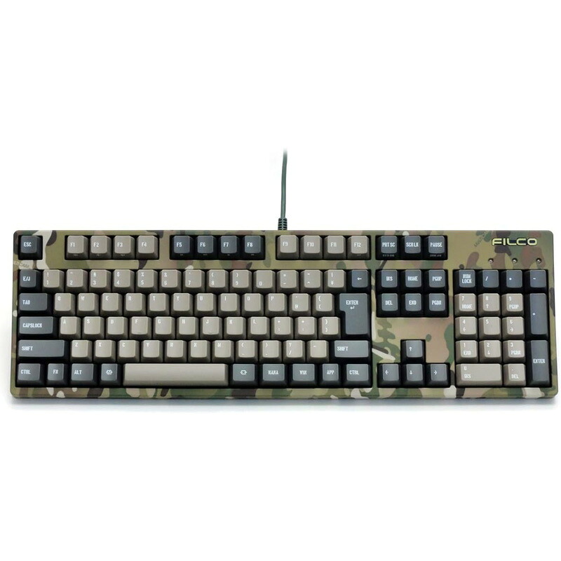【7/20限定最大3000円OFFクーポン発行&エントリーでP4倍!更に全商品ポイント3倍!】 FILCO Majestouch2 Camouflage-R フルサイズ メカニカルキーボード マルチカム迷彩 FKBN108MPS/NMR2|GBFT Online