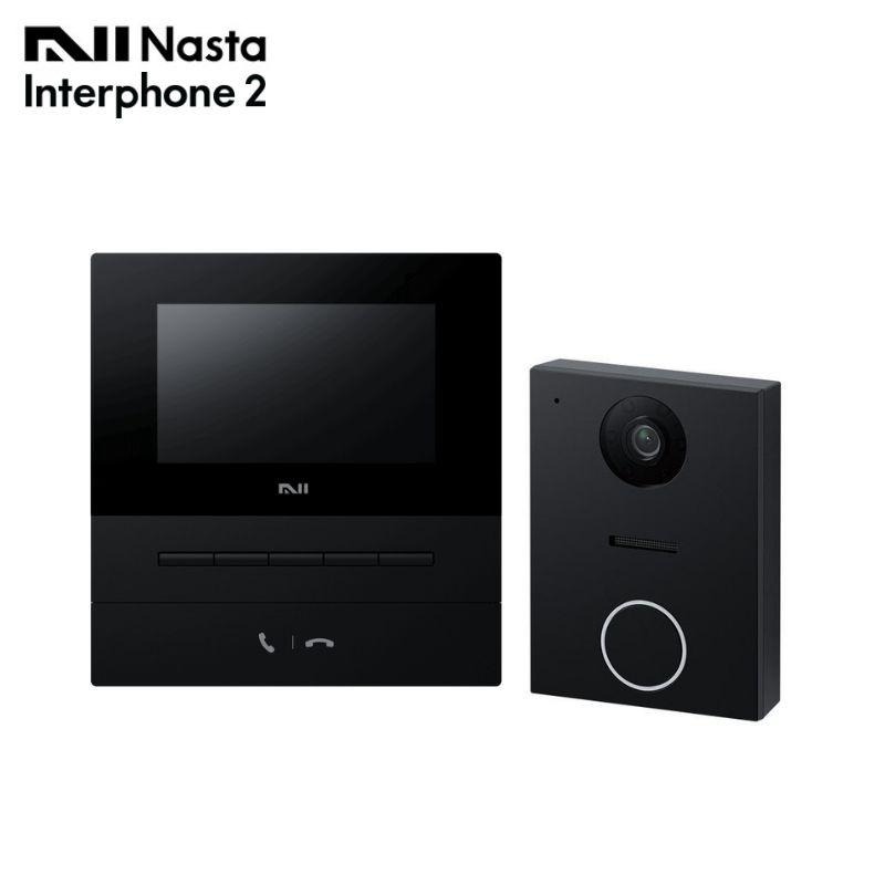 NASTA ナスタ インターホン2 KS-ND02A-BKBK スマホ対応 24H防犯カメラ 自動応答機能 ブラック｜GBFT Online 25,560円