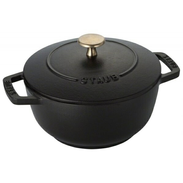 【楽天市場】ストウブ Staub ワナベ ブラック Mサイズ 18cm IH対応