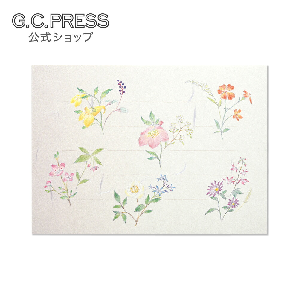 楽天市場】封筒6枚｜紙司撰 野の花｜サイズ：185×94m[261-67] | G.C.