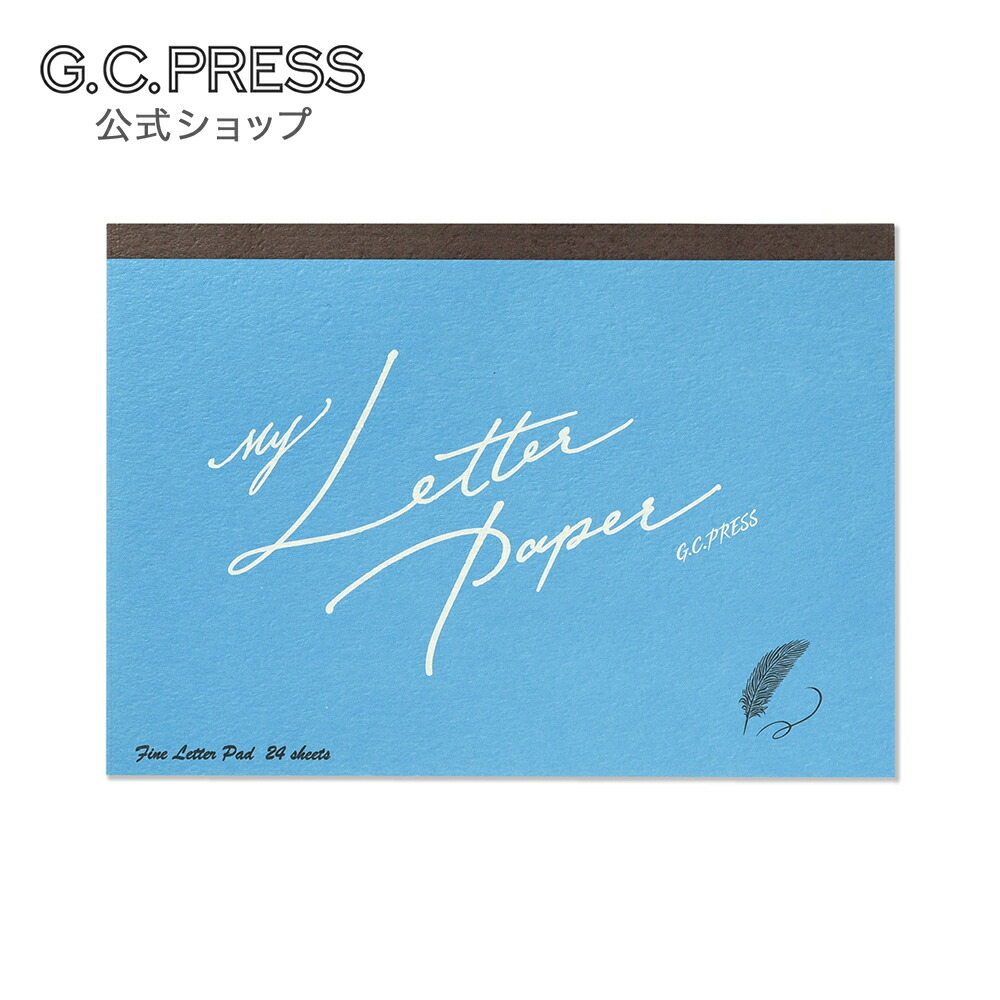 楽天市場】ミニレターパッド24枚・封筒6枚｜マイレターペーパー ブルー