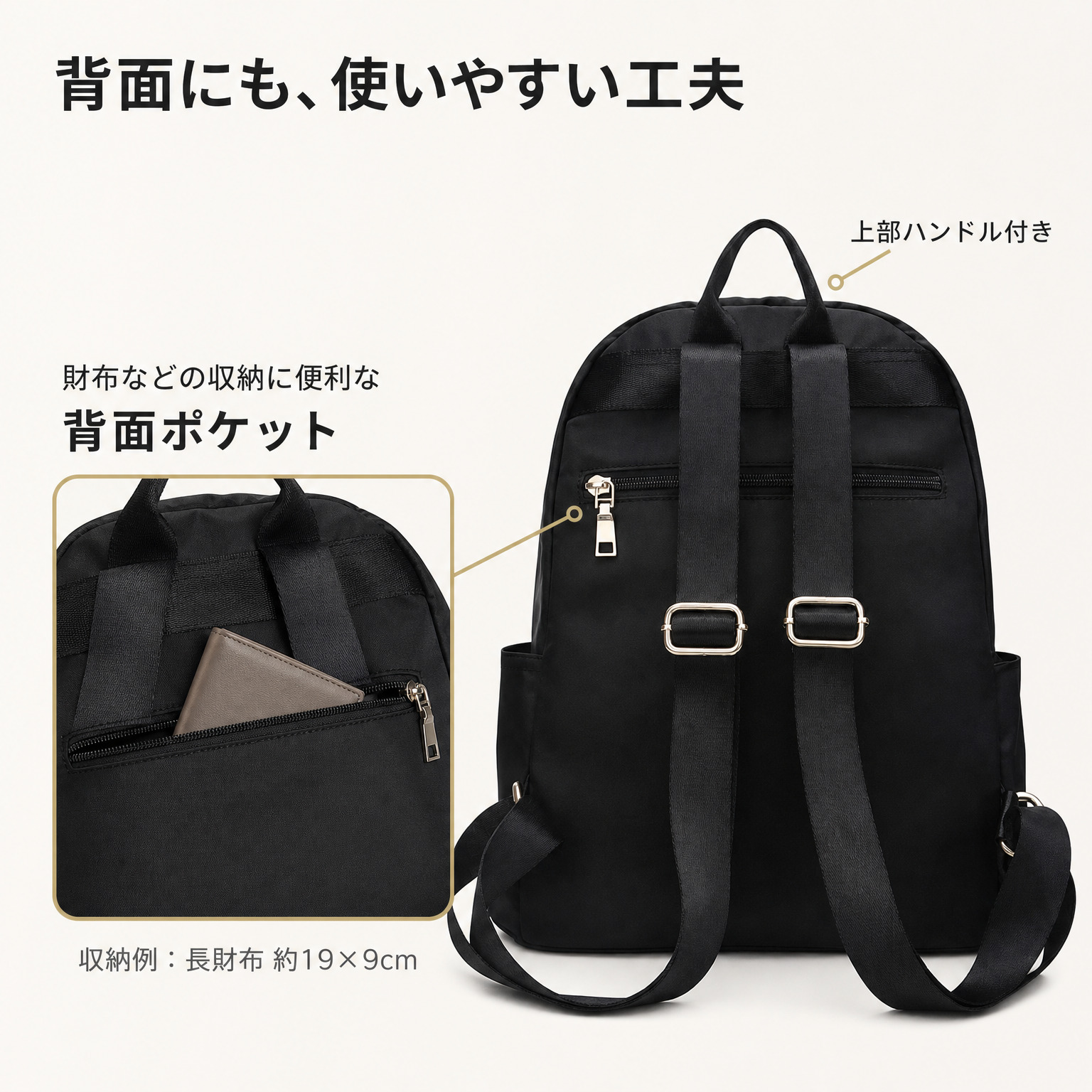 ミニリュック レディース 小さめ 軽い 旅行 軽量 通勤 通学 おしゃれ 大人 かわいい ブラック リュックサック ママバッグ ファスナー デイバック リュックバッグ 使いやすい