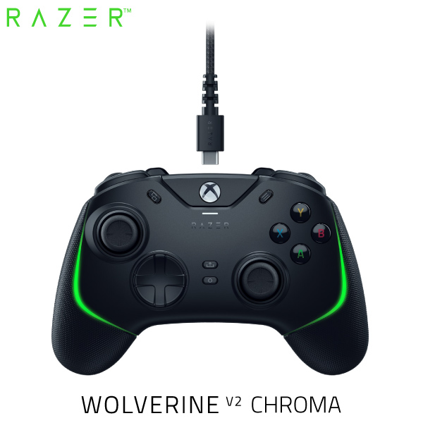 Razer公式 Razer Wolverine V2 Chroma Xbox Series X / S / One / PC (Windows 10) RGBライティング 対応 有線 ゲームパッド # RZ06-04010100-R3M1 レーザー (ゲームコントローラー)画像