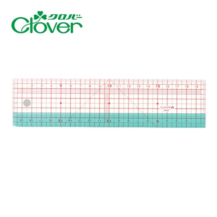 方眼定規 20cm 25-054 Clover クロバー 手芸 ハンドメイド 裁縫