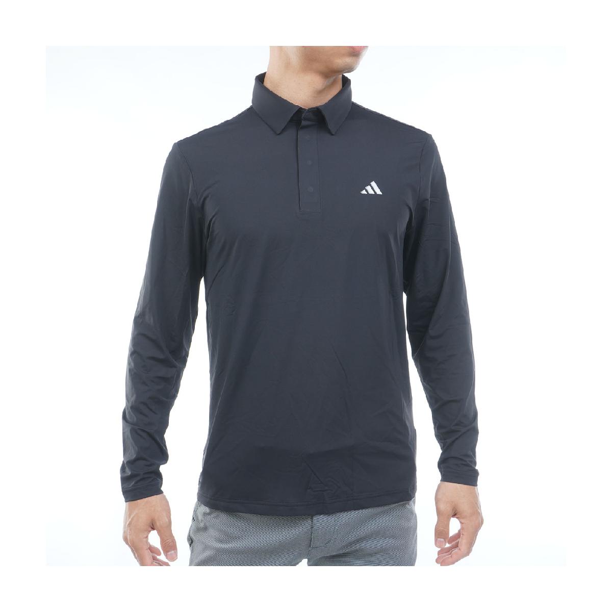 アディダス　Adidas　ストレッチ クライマクール ボタンダウン 長袖ポロシャツ