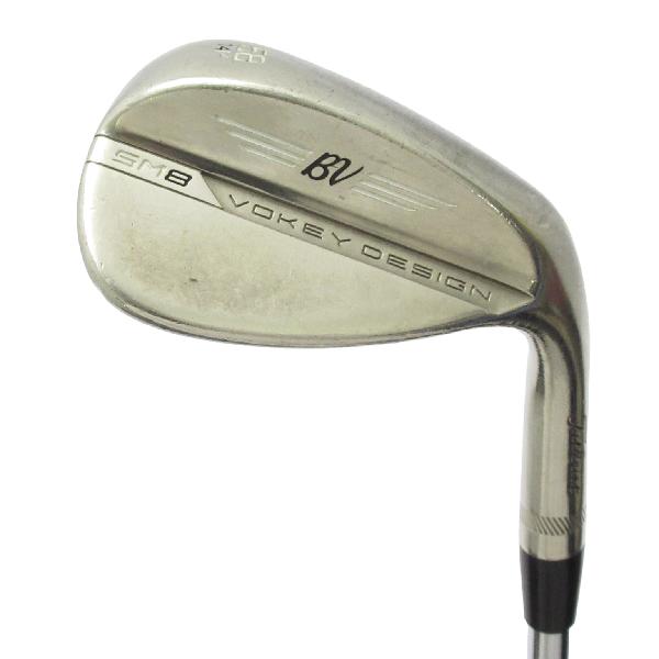 【中古】タイトリスト　Vokey　ボーケイデザイン SM8 ブラッシュドスチール ウェッジ スチールシャフト　【58-14】シャフト：スチールシャフトDランク　フレックス判別不能　男性用 メンズ用　右用｜GDOゴルフショップ 店