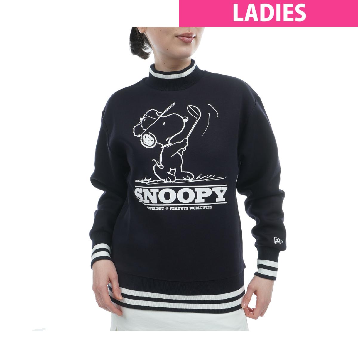 ニューエラ　NEW ERA GOLF　GFW テックスウェット PEANUTS モックネックトレーナー　 レディス