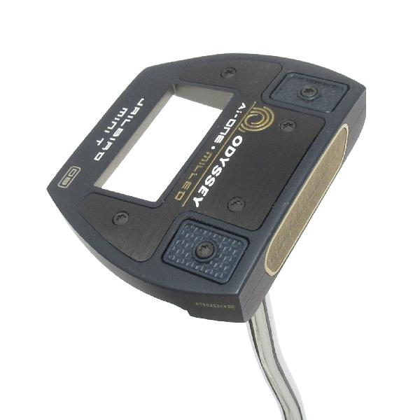 【中古】オデッセイ　AI-ONE MILLED　Ai-ONE MILLED JAILBIRD MINI T VERSA90 DB パター スチールシャフト　 【34】 シャフト：スチールシャフト BCランク　フレックス計測項目外　男性用 メンズ用　右用