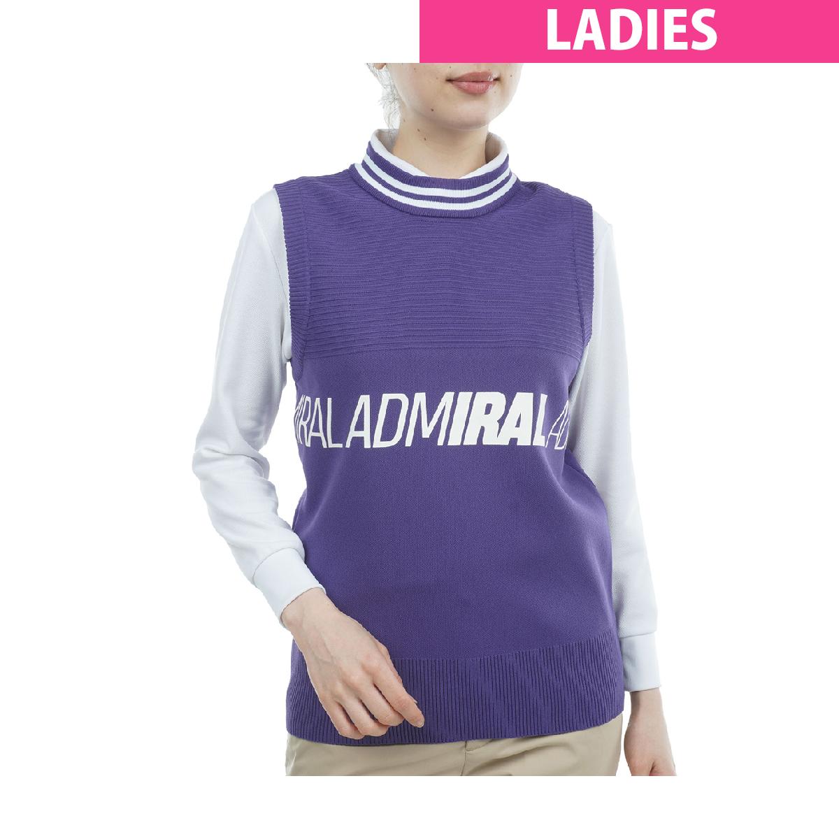 【楽天市場】アドミラル Admiral ランニングロゴ ニットベスト レディス：GDOゴルフショップ 楽天市場店