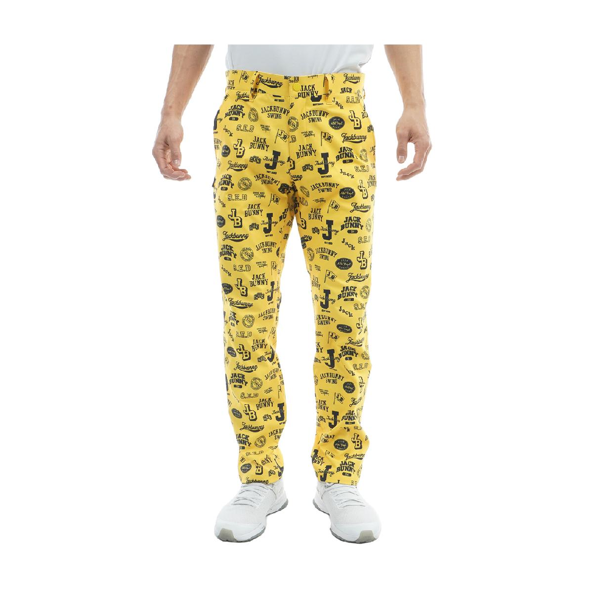 ジャックバニー　Jack Bunny!!　ストレッチ ロゴプリント ロングパンツ