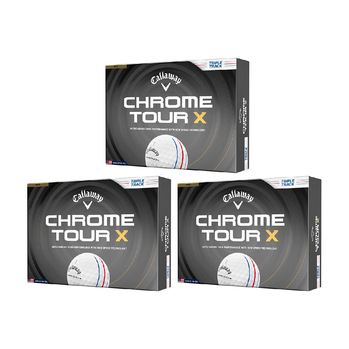 キャロウェイゴルフ　CHROME TOUR　CHROME TOUR X トリプル・トラック ボール 3ダースセット