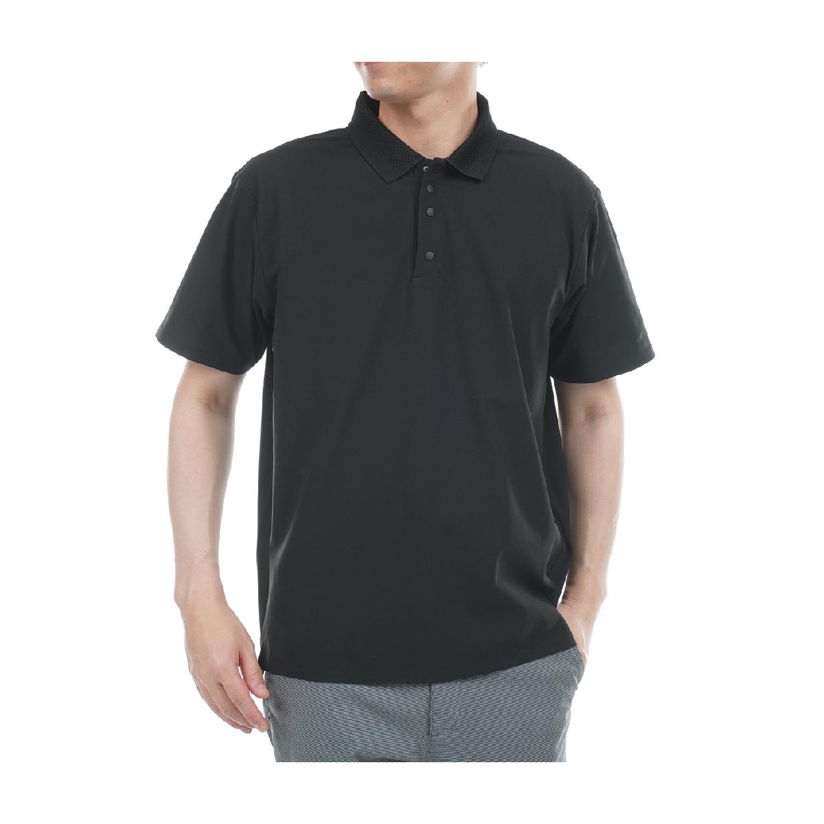 アンパスィ　and per se & GOLF　ストレッチ レイシャットピケ半袖ポロシャツ
