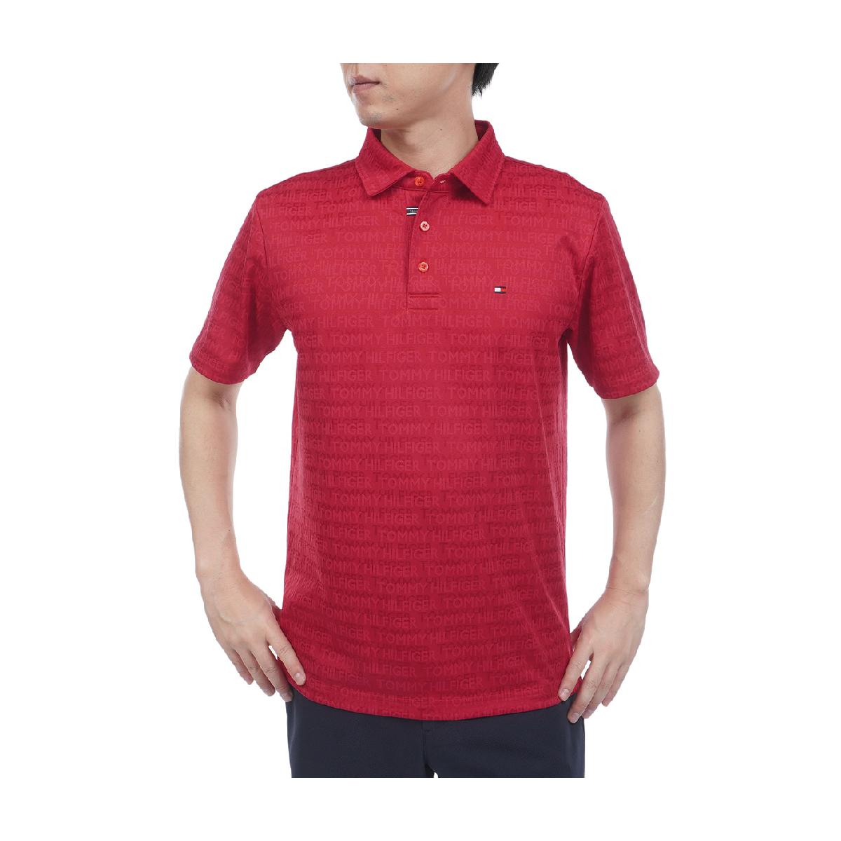 トミー ヒルフィガー ゴルフ　TOMMY HILFIGER GOLF　ロゴジャカード 台衿半袖ポロシャツ 10,153円