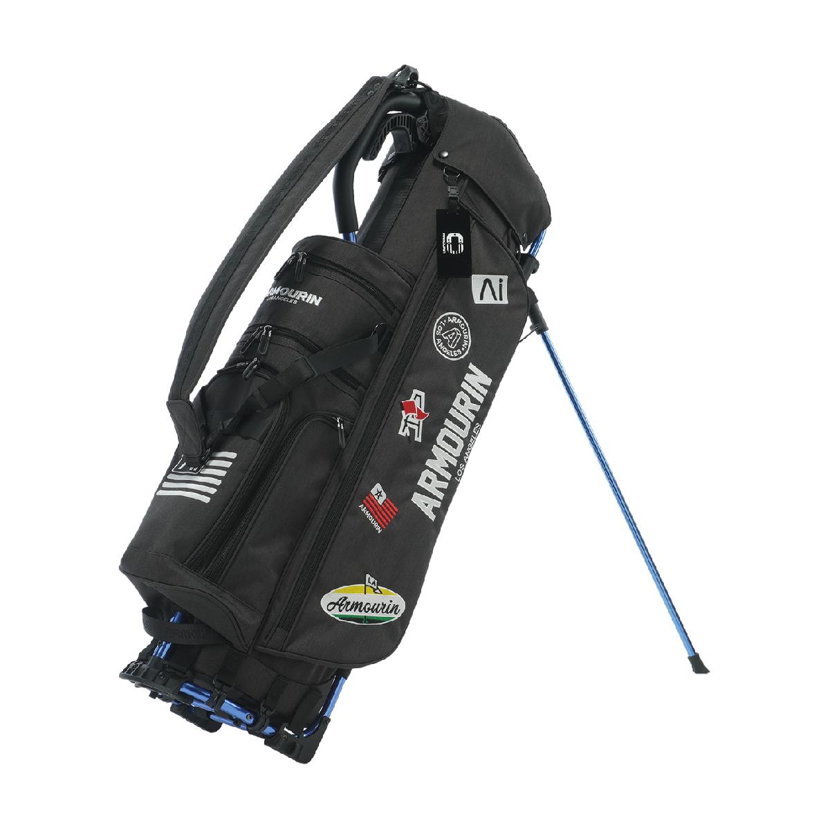 送料無料/美品 Armour　エナメル大型プロスタッフ用キャディバック 送料無料/美品 Armour エナメル大型プロスタッフ用キャディバック