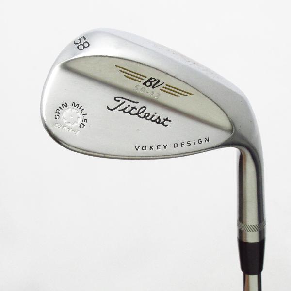 【中古】タイトリスト Vokey Vokey SPINMILLED SM4 ツアークローム ウェッジ Dynamic Gold 【58-12】 シャフト:Dynamic Gold Dランク フレックスS200 男性用 メンズ用 右用