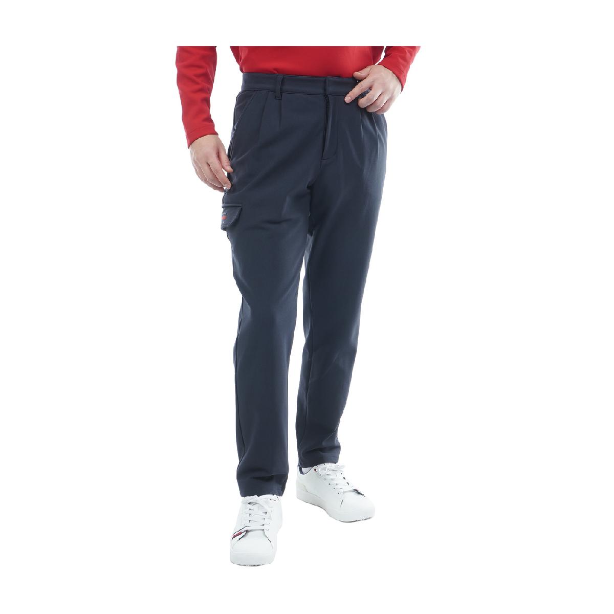 トミー ヒルフィガー ゴルフ　TOMMY HILFIGER GOLF　裏起毛 ツータック リラックス テーパードパンツ