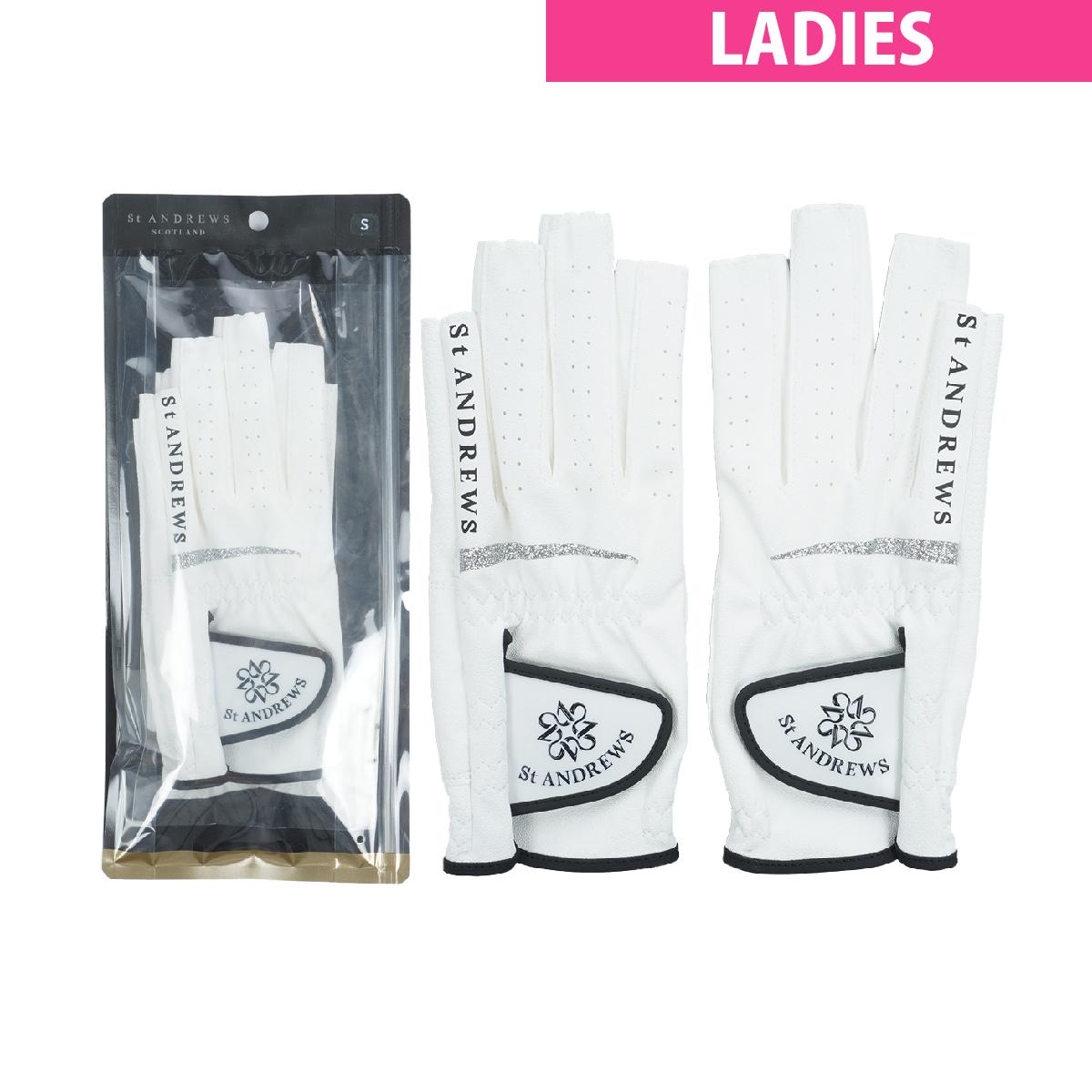 ST ANDREWS レディースゴルフグローブ 4個セット 楽天市場】セント・アンドリュース St ANDREWS グローブ 両手用