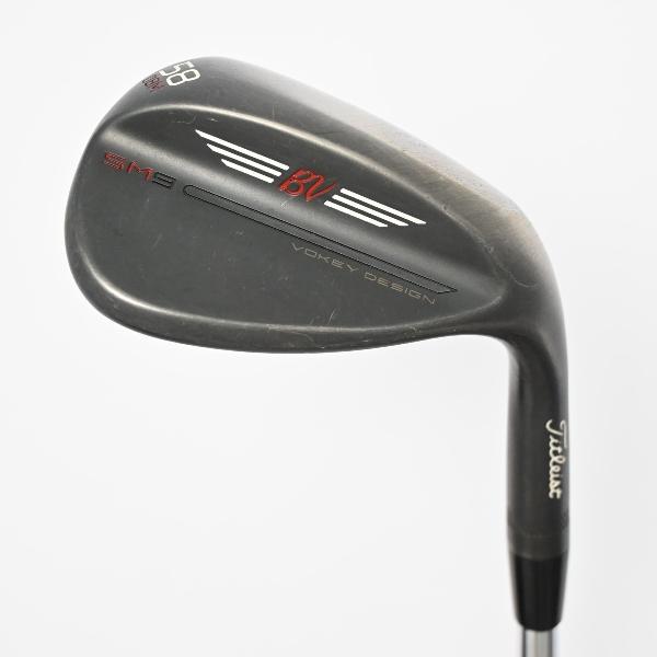 【中古】タイトリスト　Vokey　ボーケイ SM9 JET BLACK ウェッジ スチールシャフト　 【58-08】 シャフト：スチールシャフト Dランク　フレックス判別不能　男性用 メンズ用　右用 9,302円