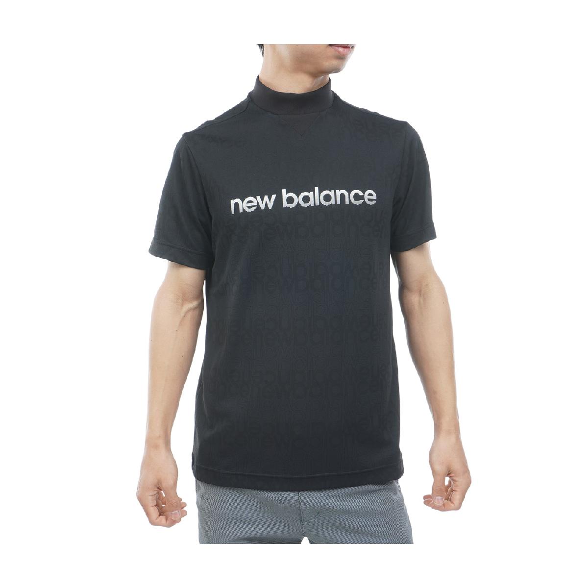 ニューバランス　New Balance Golf　ストレッチ ロゴボーダージャカード 半袖モックネックプルオーバー 8,954円