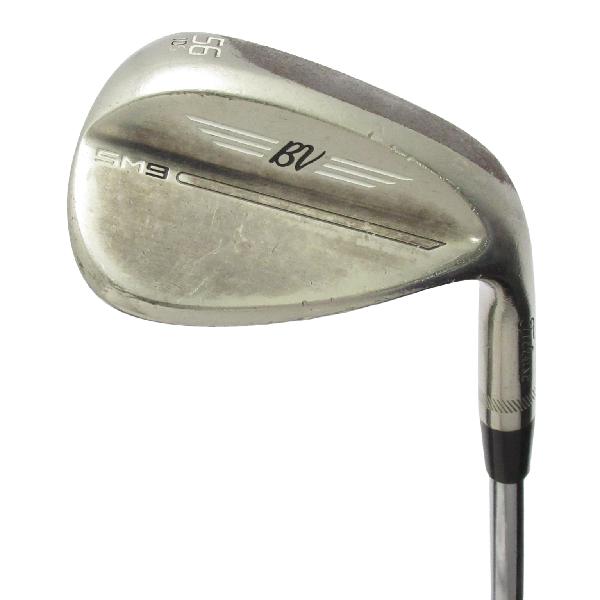 【中古】タイトリスト　Vokey　ボーケイ SM9 BRASHED STEEL ウェッジ Dynamic Gold　【56-10】シャフト：Dynamic GoldDランク　フレックスWEDGE　男性用 メンズ用　右用｜GDOゴルフショップ 店
