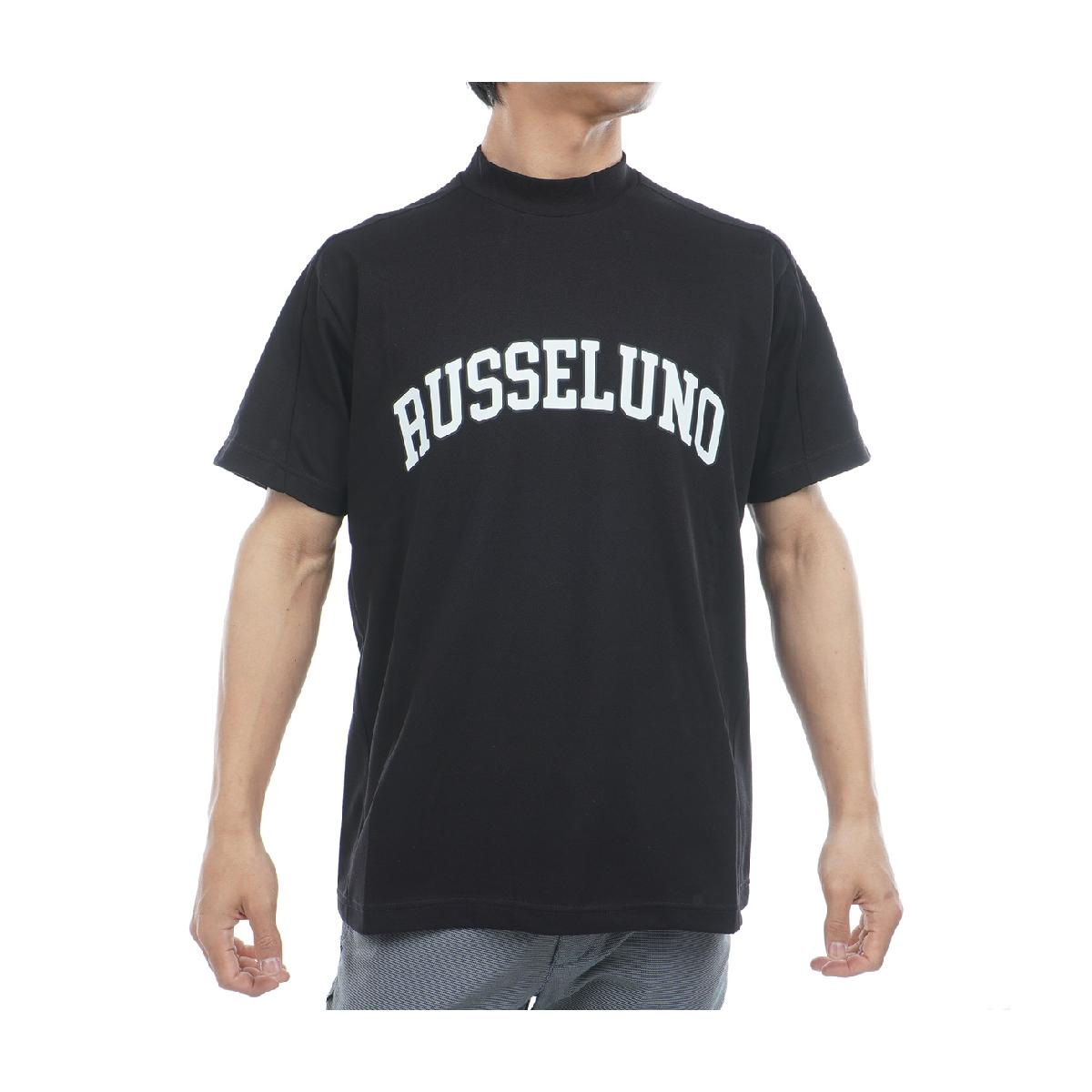 ラッセルノ ゴルフ コブラプリント モックネック ショートスリーブ