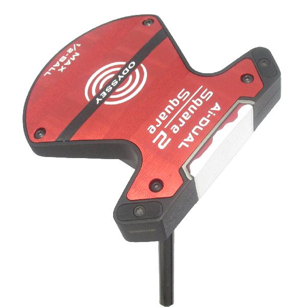 【中古】オデッセイ Ai-DUAL Ai-DUAL Square 2 Square 1/2BALL MAX パター スチールシャフト 【33】シャフト:スチールシャフトBランク フレックス計測項目外 男性用 メンズ用 右用|GDOゴルフショップ 店