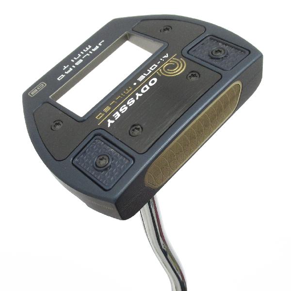 【中古】オデッセイ　AI-ONE MILLED　Ai-ONE MILLED JAILBIRD MINI T VERSA90 DB パター スチールシャフト　【34】シャフト：スチールシャフトCランク　フレックス計測項目外　男性用 メンズ用　右用｜GDOゴルフショップ 店