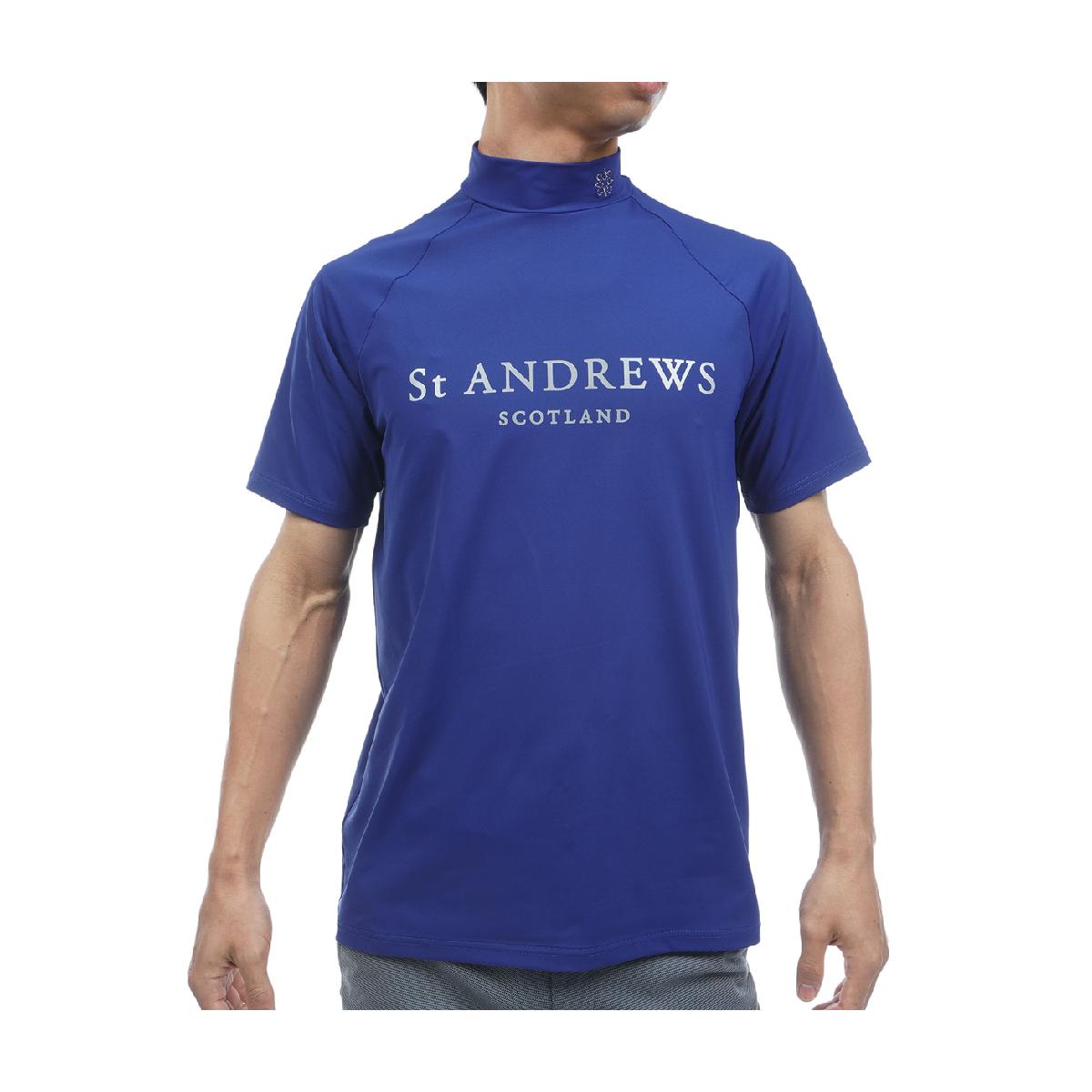 セント・アンドリュース　St ANDREWS　ベア天竺ハイネック半袖シャツ