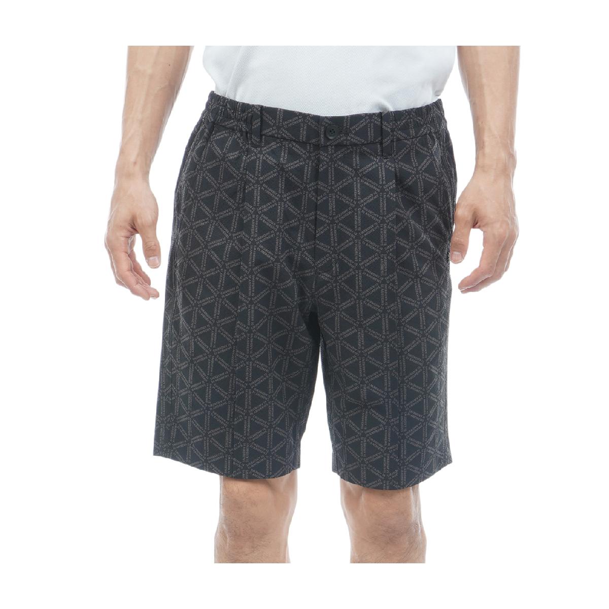 セント・アンドリュース St ANDREWS トライアングルロゴプリント ストレッチショートパンツ