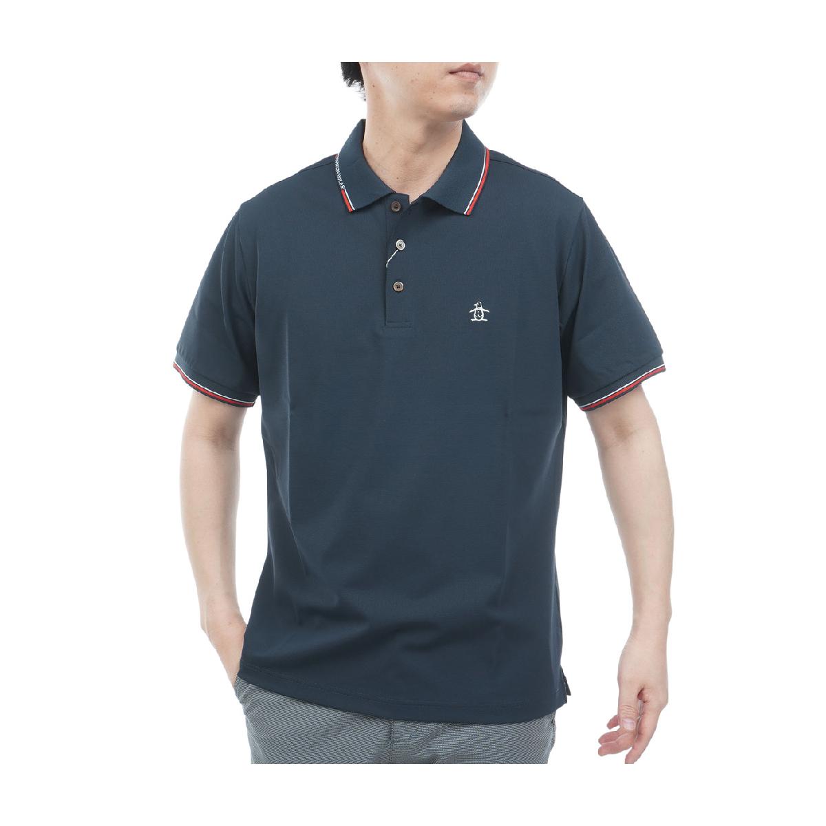 マンシングウェア　Munsingwear　ナイロンメッシュストレッチ半袖ポロシャツ