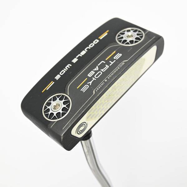 【中古】オデッセイ　STROKE LAB　ストロークラボ BLACK DOUBLE WIDE パター カーボンスチール複合シャフト　 【33】 シャフト：カーボンスチール複合シャフト Cランク　フレックス計測項目外　男性用 メンズ用　右用