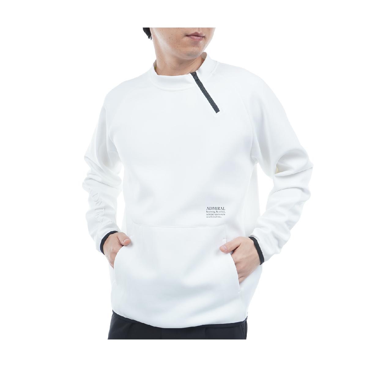 アドミラル Admiral ストレッチ ダンボール ハーフジップスウェット|GDOゴルフショップ 店