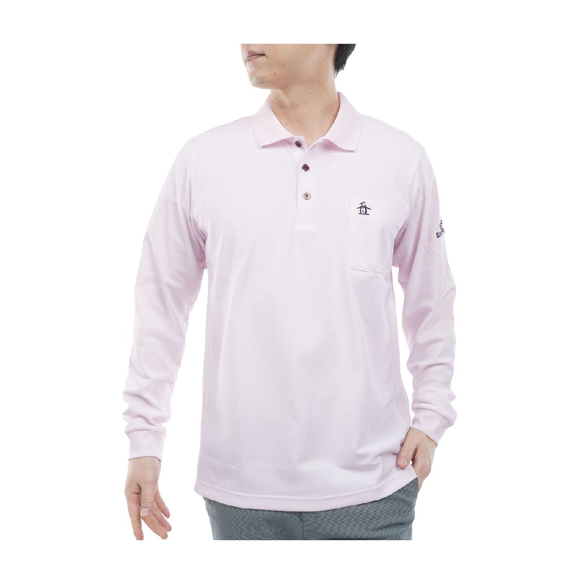 マンシングウェア Munsingwear ストレッチ サイドメッシュ長袖ポロシャツ|GDOゴルフショップ 店