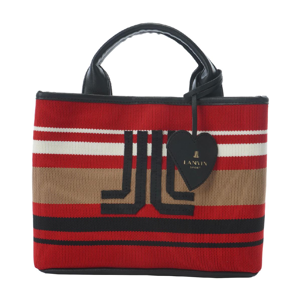 ランバン スポール　LANVIN SPORT　ニット使いボーダー柄カートバッグ