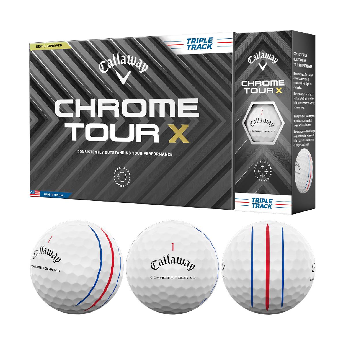 ゴルフボール　キャロウェイ 楽天市場】キャロウェイ(Callaway) ゴルフボール CHROME TOUR 24