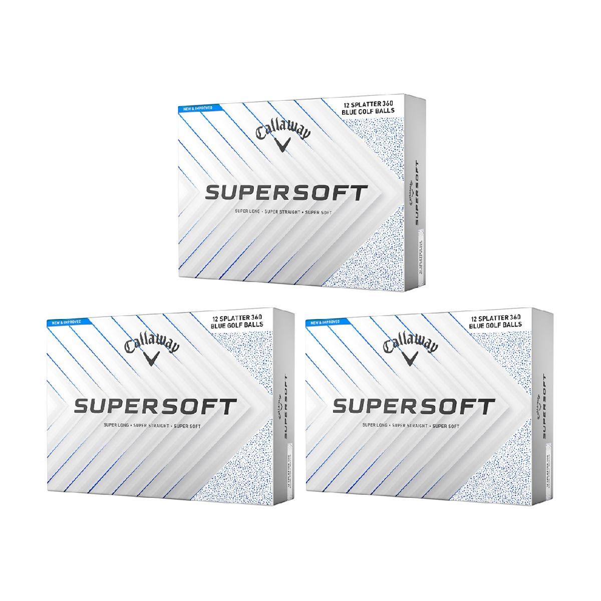 キャロウェイゴルフ　SUPERSOFT　スーパーソフト SPLATTER ボール 3ダースセット