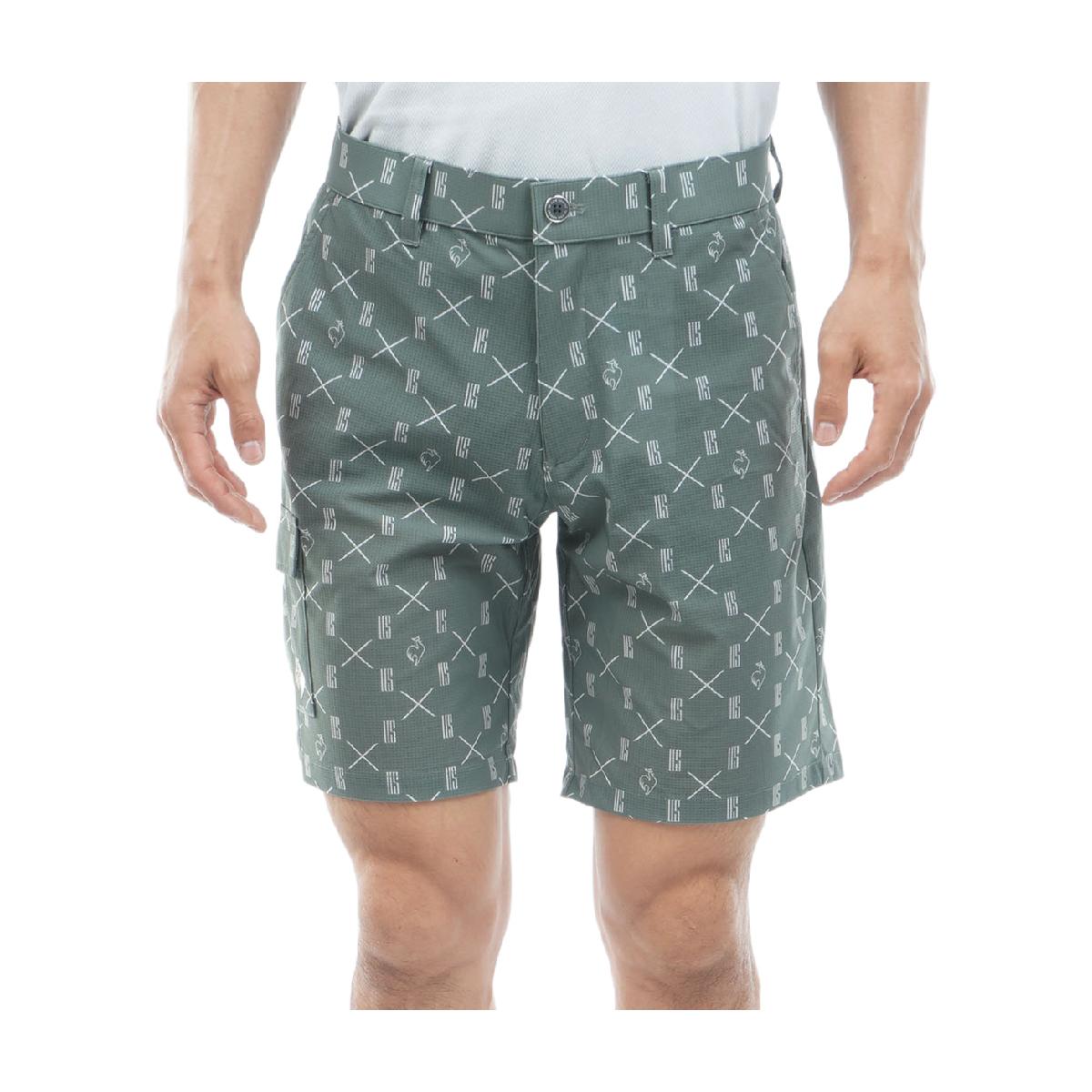 ルコックスポルティフ ゴルフ　Le coq sportif GOLF　ストレッチ MID SUMMER2 モノグラム柄ショートパンツ｜GDOゴルフショップ 店