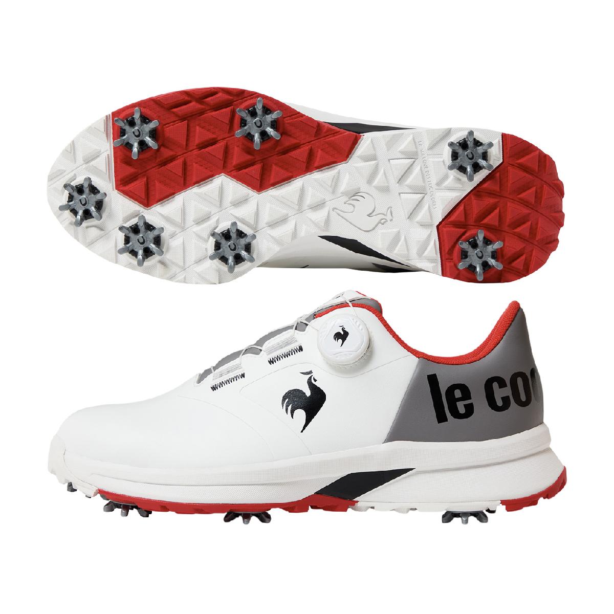 le coq sportif ゴルフシューズ ホワイト/ネイビー le coq sportif golf ルコックスポルティフ ゴルフ - シューズ