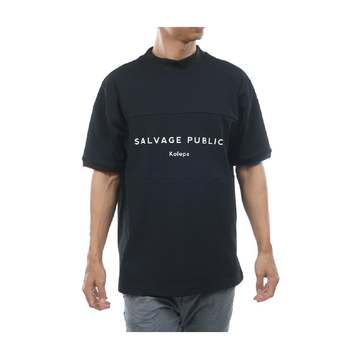 サルベージ パブリック コレパ　SALVAGE PUBLIC Kolepa　ストレッチ クリナポハポハモックネック半袖シャツ