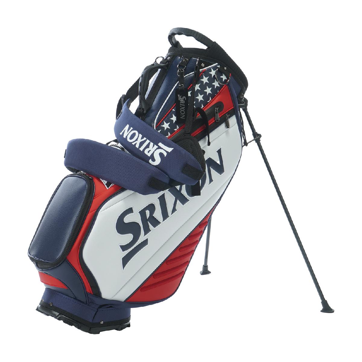 美品！スリクソン セルフスタンドバック収納機能付 GGC-S171L 10.0型 スリクソン(SRIXON) キャディバッグ セルフスタンド収納バック