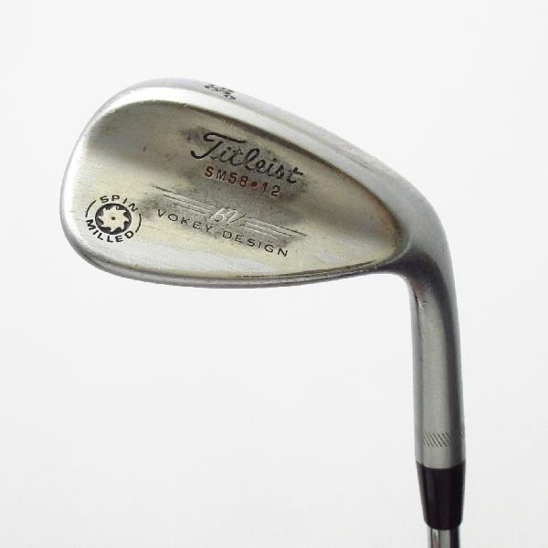 【中古】タイトリスト　Vokey　Vokey SPIN MILLED ウェッジ Dynamic Gold　 【58-12】 シャフト：Dynamic Gold Dランク　フレックスS200　男性用 メンズ用　右用