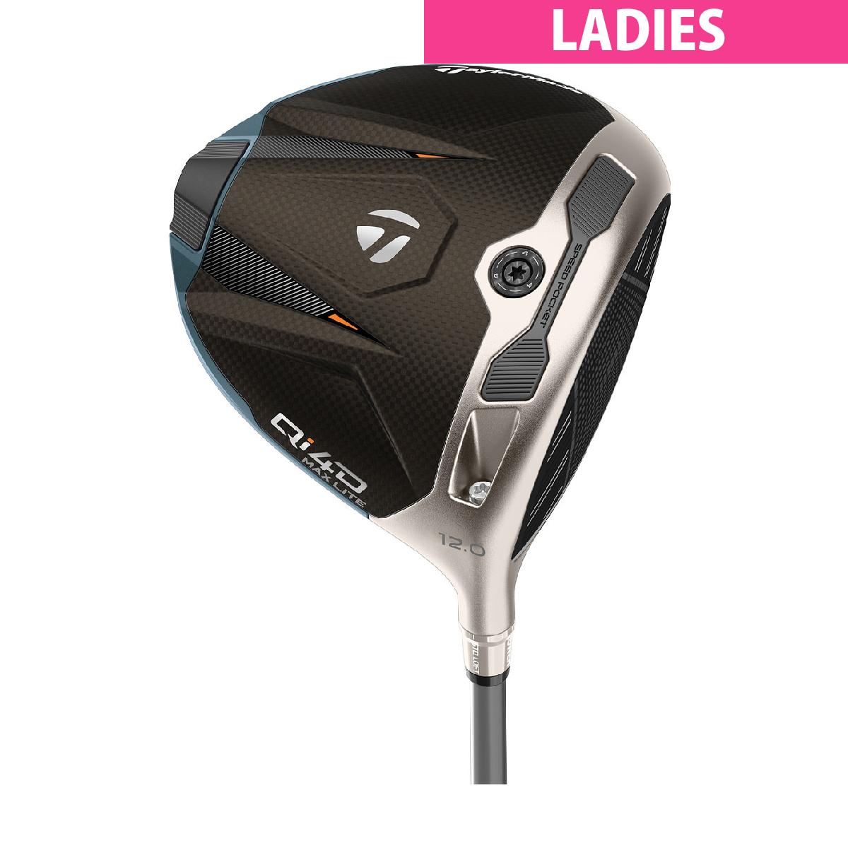 テーラーメイド　Qi4D　Qi4D MAX LITE ドライバー REAX MR40　 レディス シャフト：REAX 40 Mid Rotation Blue