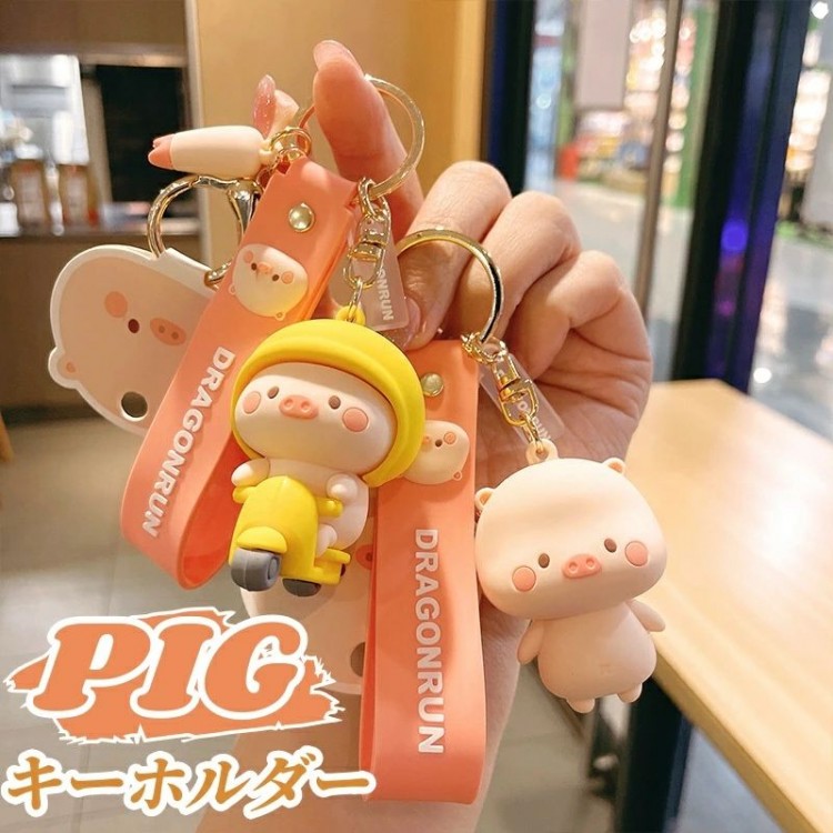 豚の顔 キーホルダー ボールチェーン付き 楽天市場】送料無料【ぶた バッグチャーム】 かわいいブタさんの