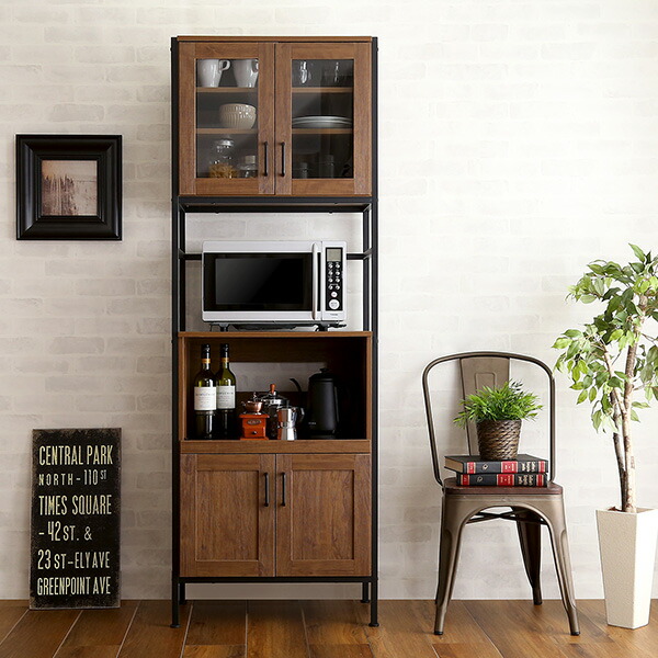 楽天市場】カップボード 食器棚 幅60 キッチンボード おしゃれ 電子