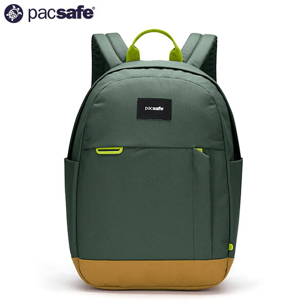 容器に並べるセーフ PacSafe 背嚢 GO 15Lうしろ側容器に並べる スプルースグリーン RFID スキミング押しとどめる 旅する 旅行 PAC12970330535000