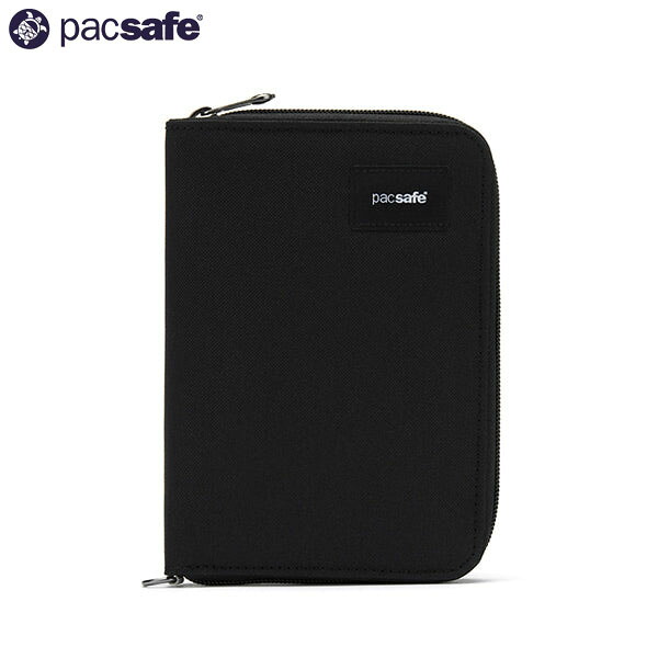 パックセーフ PacSafe カードケース ポーチ RFIDセーフ CTオーガナイザージェットブラック 黒 スキミング防止 盗難防止 旅行 トラベル PAC12970382130000｜ギーク
